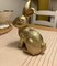 Brass Gold Bunny Figurine Easter Decor, Easter Spring Decoration Gold Bunnies Rabbit Statue Figurine